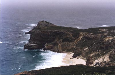 View of a beach at Cape Point